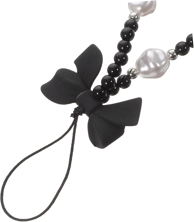 Bowknot Pearl Bead Wrist Chain Keychain Stylish Accessory for Everyday Use - Image 4